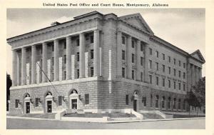 Montgomery Alabama~United States Post Office-Court House~Greek Style Columns~50s