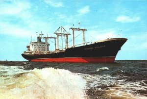 MS Georges Vieljeux Cargo Ship Vintage Postcard BS17