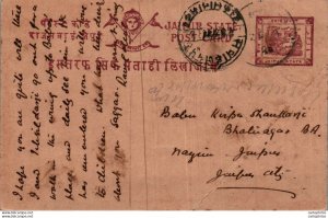 Jaipur Postal Stationery to Jaipur