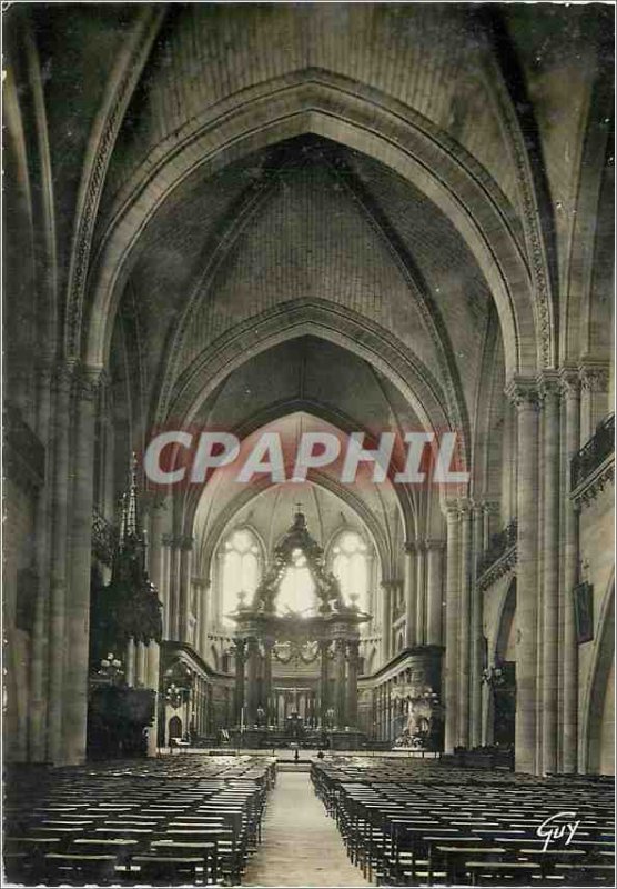 Postcard Modern France and its Angers Interior Wonders Cathedrale
