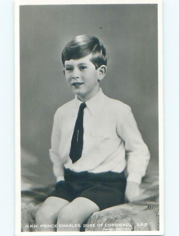 rppc 1950's British Royalty PRINCE CHARLES FROM ENGLAND UK AC8659