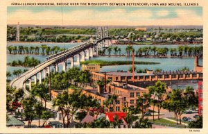 Illinois Moline Iowa-Illinois Memorial Bridge Over To Mississippi River To Be...