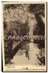 Postcard Old St Loup Sur Thouet Chateau De Maisontiers