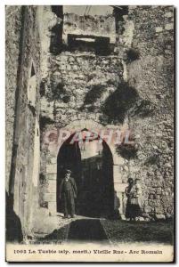 Old Postcard La Turbie Old Roman Arch Street