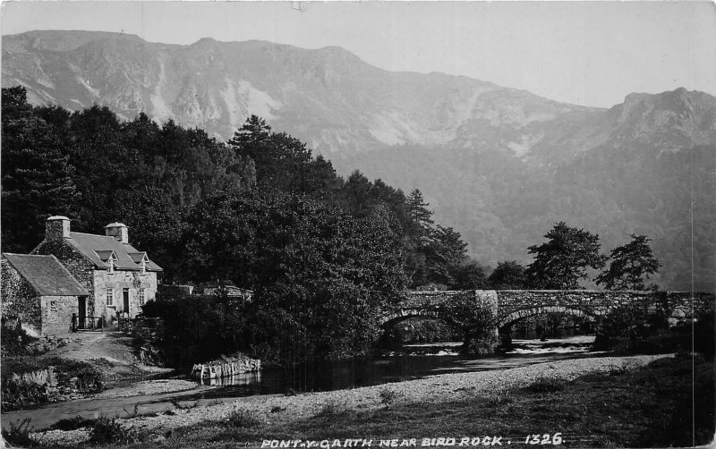 br108942 pont y carth near bird rock wales  uk real photo