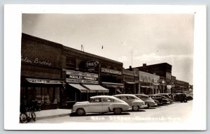 Janesville Minnesota~Main Street~Finley Bros~EF Tetzloff 5&10c Store~1940s RPPC 