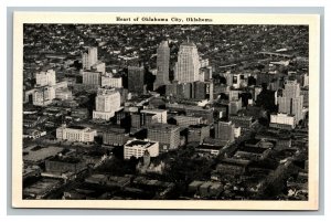 Vintage 1940's Photo Postcard Aerial View of Oklahoma City Oklahoma