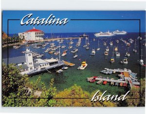 Postcard Cruise Ships Visit Avalon Bay, Catalina Island, Avalon, California