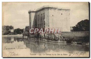 Old Postcard Tarascon Chateau seen from Cote du Rhone