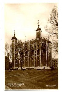 UK - England, London. Tower of London, White Tower from Southeast RPPC