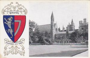 England Oxford Balliol College With Crest