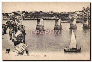 Old Postcard Royan Foncillon boat to La Jetee