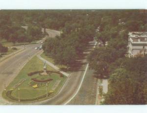 Unused Pre-1980 ROAD AND STATUE AT FOREST PARK St. Louis Missouri MO c7350