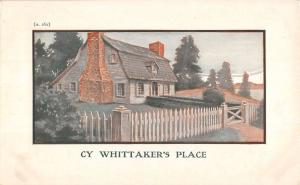 Cape Cod Massachusetts Whittakers Place Street View Antique Postcard K42354 