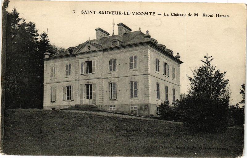 CPA St-SAUVEUR-le-VICOMTE-Le Chateau de M Raoul Hersan (27030)