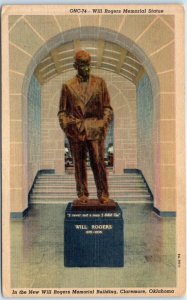 M-62869 Will Rogers Memorial Statue Claremore Oklahoma USA