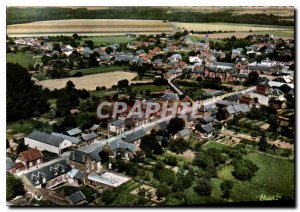 Postcard Modern Flavy le Martel Aisne Aerial view Rue André Brulé