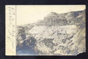 RPPC BEDFIELD NORTH DAKOTA THE BADLANDS VINTAGE REAL PHOTO POSTCARD SALEM