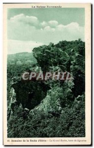 Old Postcard Domaine De La Roche D & # 39Oetre Grand Terre Roche From Legends