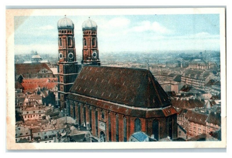 Munchen Munich Frauenkirche, German Cathedrals, Echte Wagner Trade Card *VT31V