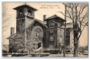 1950 Trinity Reform Church Exterior Building Wadsworth Ohio OH Vintage Postcard