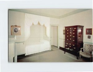 Postcard Martha's Bedroom, Monticello, Charlottesville, Virginia