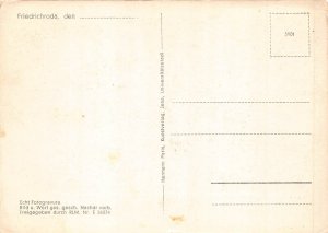 A081 Germany Friedrichroda Total View Mountain Forest vintage postcard