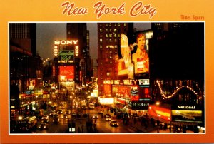 New York City Times Square At Night