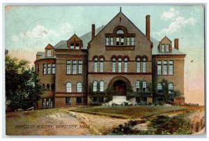 c1910 Worcester Academy Worcester Massachusetts MA Antique Posted Postcard