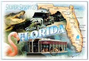 c1960's Silver Springs Florida's Scenic Adventure Park Multiple View FL Postcard 
