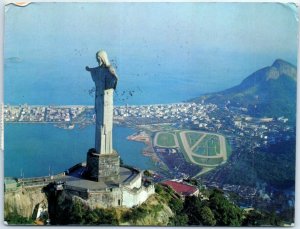 M-86284 Bird's eye-view of Cristo Redentor Monument Rio de Janeiro Brazil