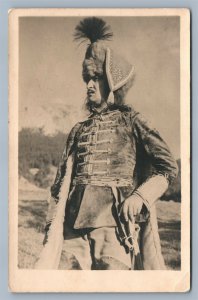 UKRAINIAN or POLISH NOBLE ANTIQUE REAL PHOTO POSTCARD RPPC