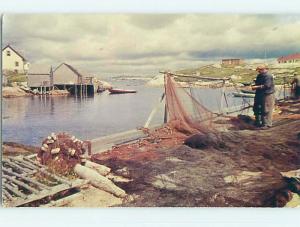 Unused Pre-1980 TOWN VIEW SCENE Peggy's Cove - Halifax Nova Scotia NS p8648