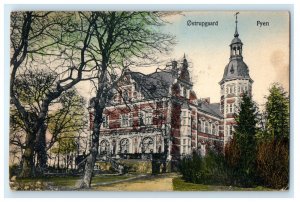 1930 Ostrupgaard Fyn Fyen Denmark Chateau House Mansion Caretakers Postcard