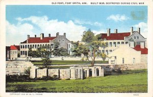 Old Fort built in 1863, destroyed during Civil War Fort Smith, Arkansas, USA ...