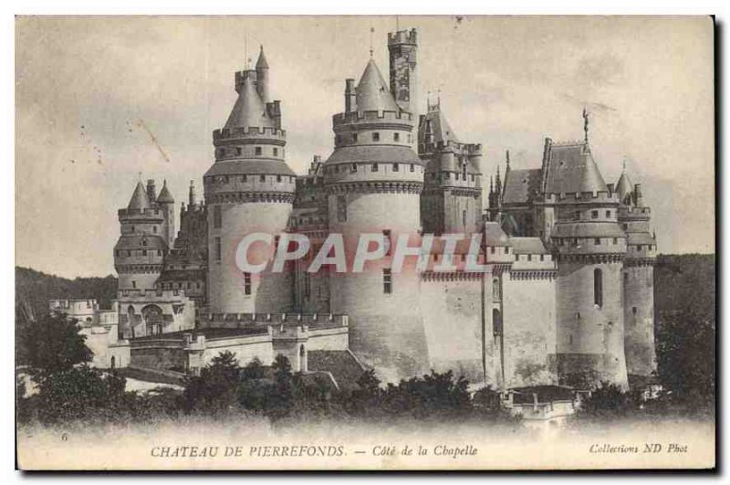 Old Postcard Chateau de Pierrefonds Chapel Approval