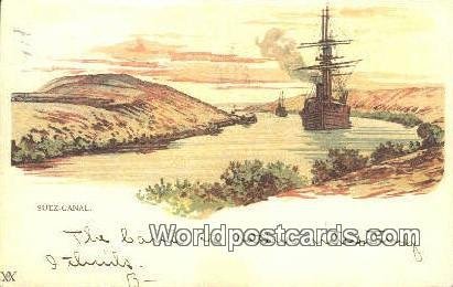 Suez Canal Eqypt 1906 Missing Stamp 