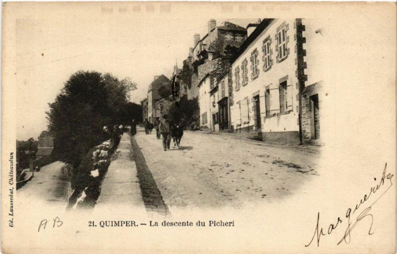 CPA QUIMPER - La descente du Picheri (457570)