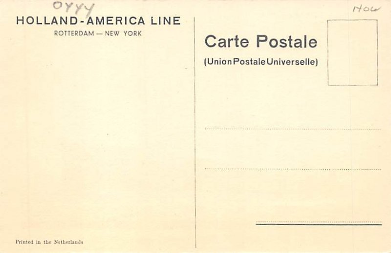 Carte Postale Ancienne – Paquebot Rotterdam Holland America Line (1970)