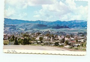 Ojai valley aerial View California