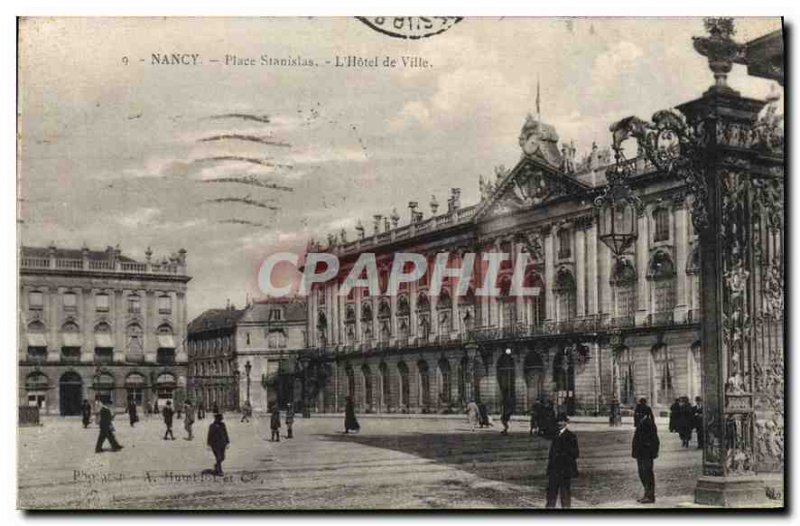 Postcard Old Place Stanislas Nancy Hotel de Ville