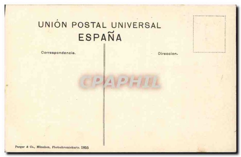 Old Postcard Sevilla Jardines del Alcazar