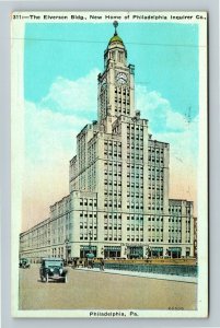 Philadelphia PA-Pennsylvania, The Elverson Building, Vintage c1929 Postcard 