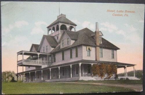 Hotel Lake Breeze Canton PA 1915 Walter Coon 35903 