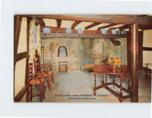 Postcard The Kitchen, Anne Hathaway's Cottage, Stratford-upon-Avon, England