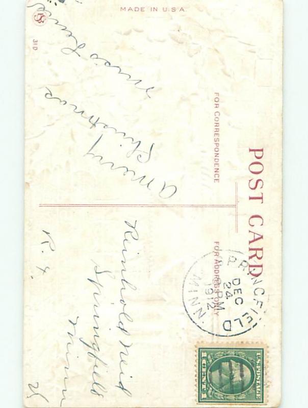 Divided-Back CHRISTMAS SCENE Great Postcard W8638