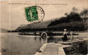 CPA AIX-les-BAINS - Le Grand Port départ du Bateau pour le tour du Lac (252146) 