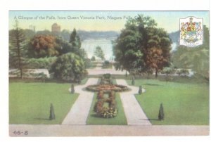 American Falls From Queen Victoria Park, Niagara Falls Ontario, Vintage Postcard