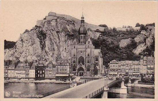 Belgium Dinant Pont Citadelle et Eglise