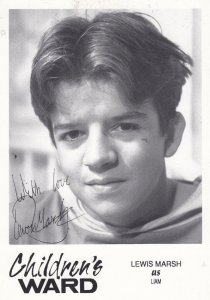 Lewis Marsh as Liam in Childrens Ward TV Show Vintage Signed Cast Card